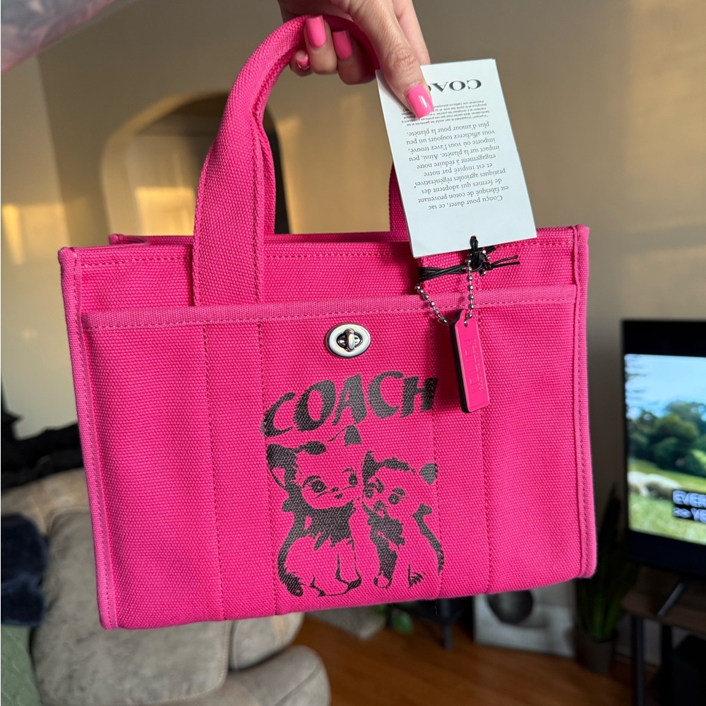 ** SOLD **NWT Coach X Lil Nas X Pink Canvas Tote